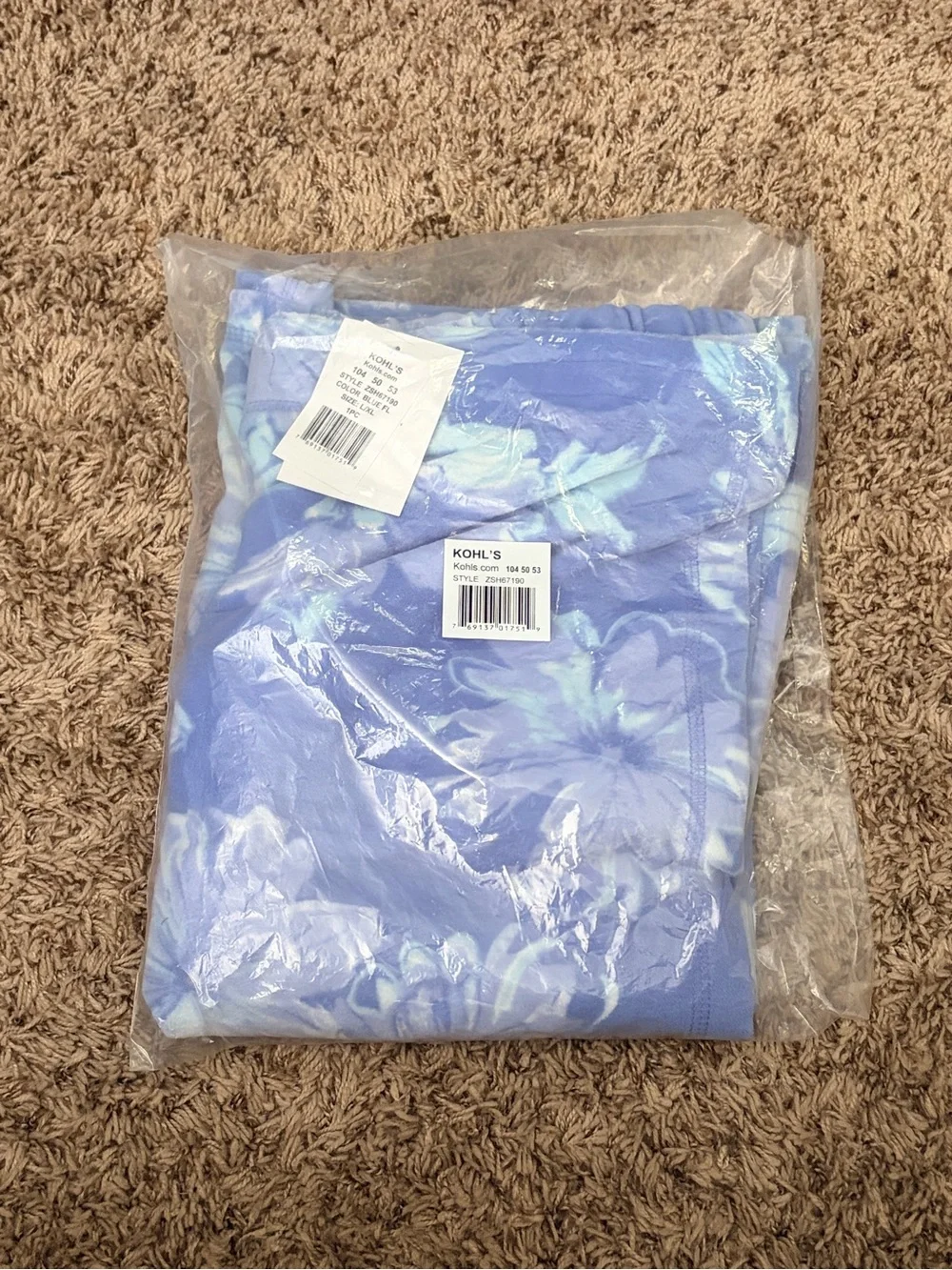 Stan Herman Vintage Floral Terry Shower Wrap NWT